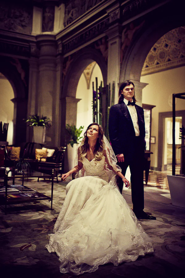A Tuscan destination wedding setting