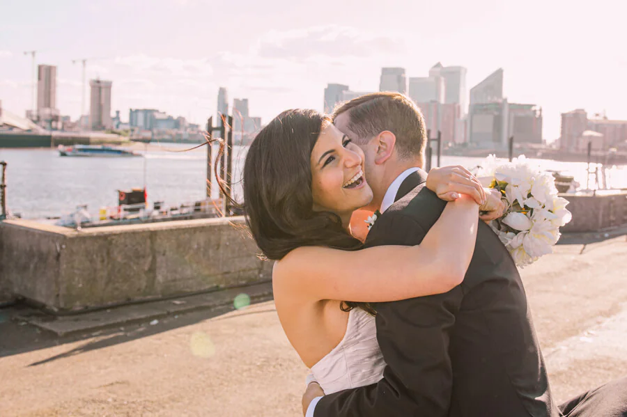 Trinity Buoy Wharf wedding photography in East London, photograph 10 by Janis Ratnieks