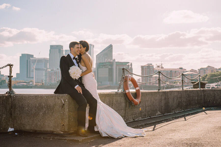 Trinity Buoy Wharf wedding photography in East London, photograph 14 by Janis Ratnieks