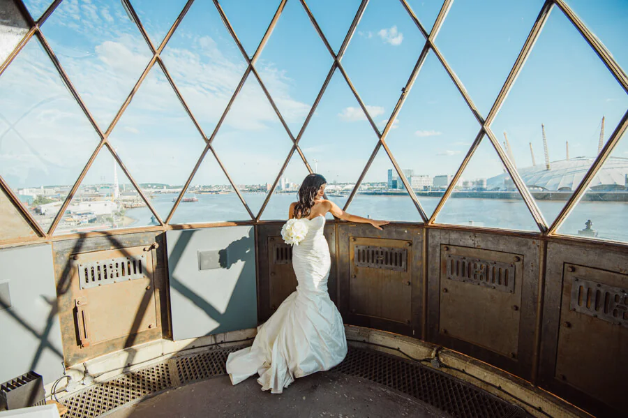 Trinity Buoy Wharf wedding photography in East London, photograph 20 by Janis Ratnieks