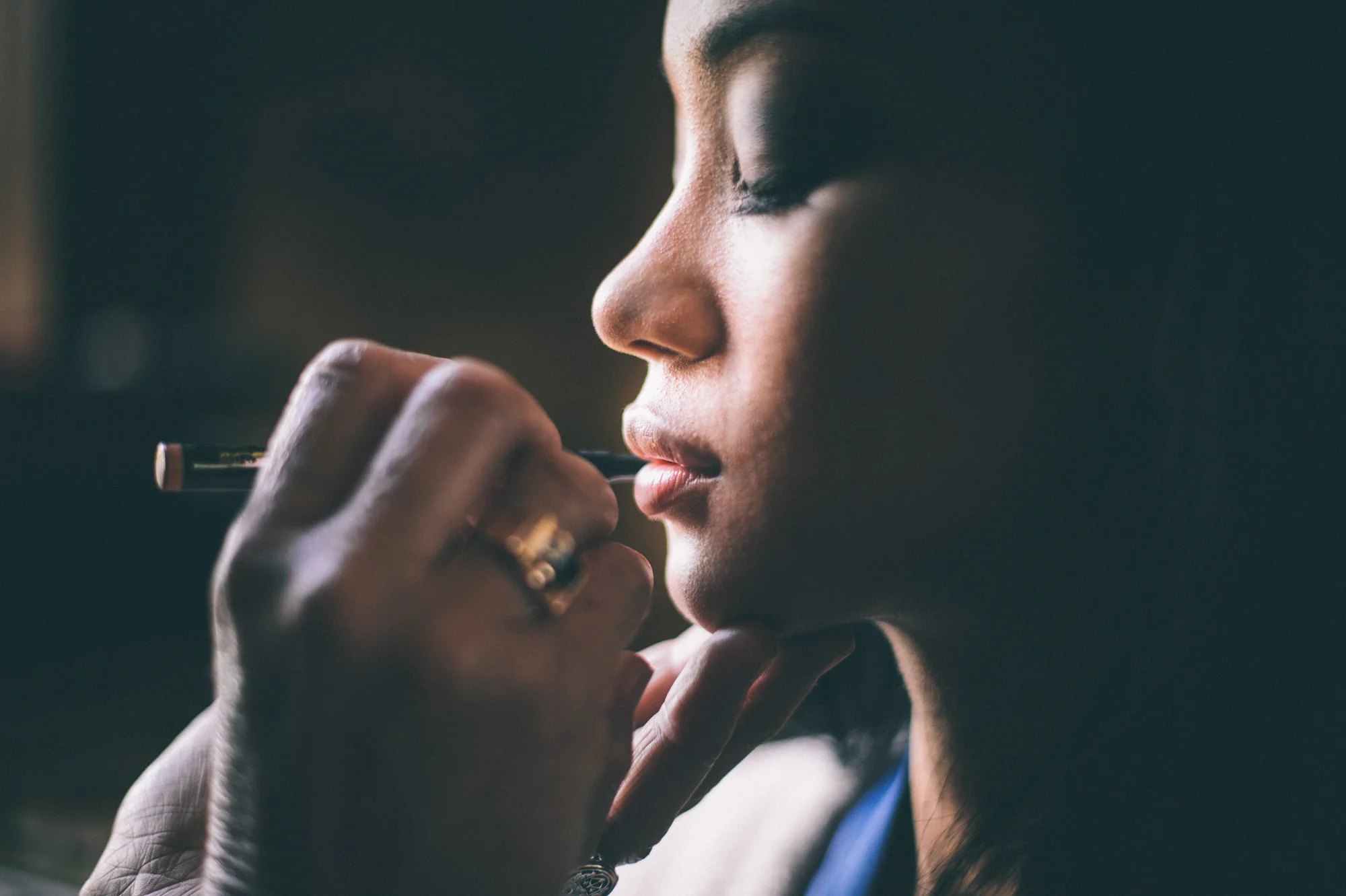 Bridal preparation at a French château wedding