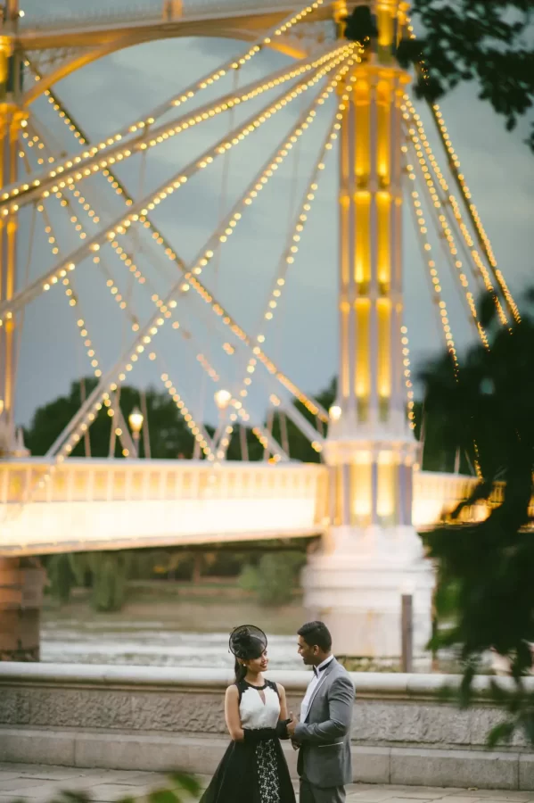 Autumn engagement portrait in London