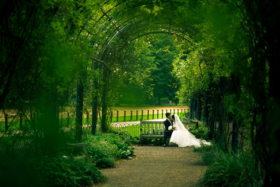 Linda and Bizhan at their Lanesborough wedding in London