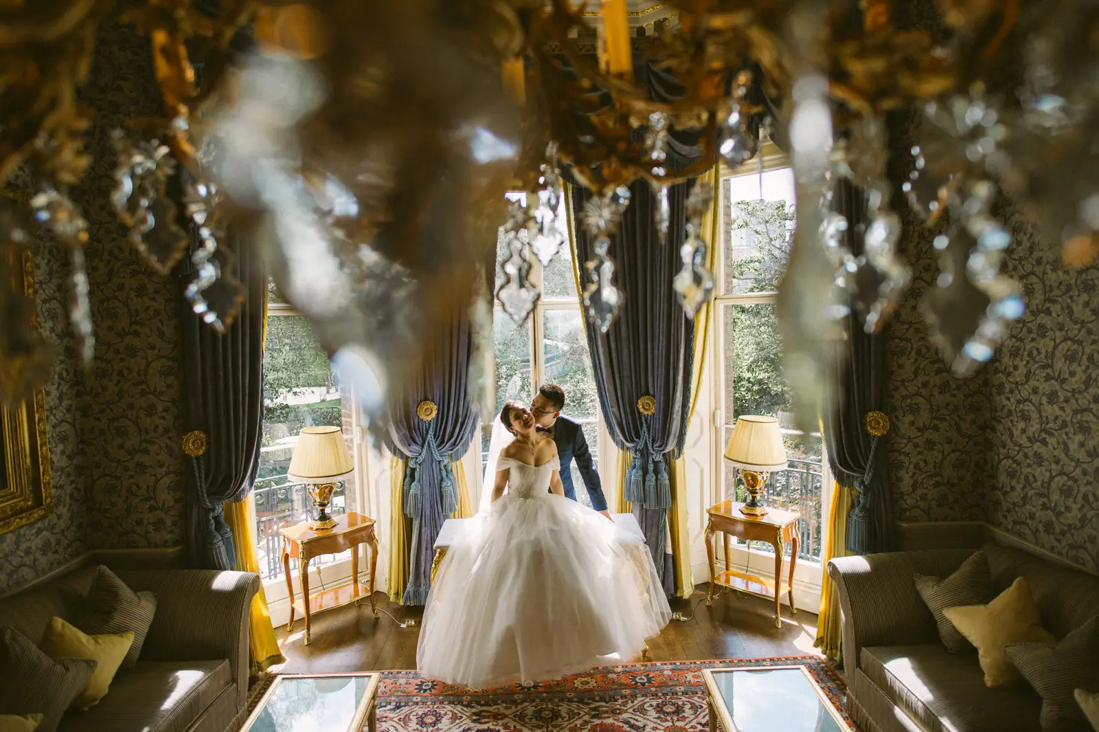London pre-wedding photoshoot in Carlton Ritz