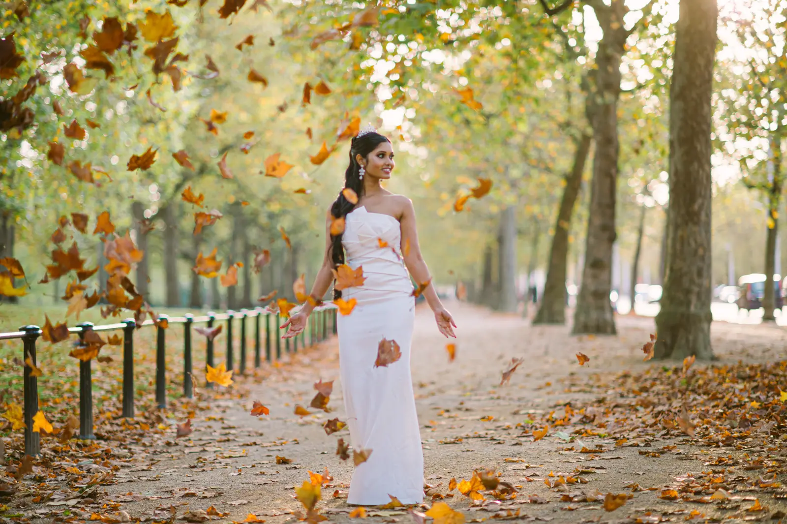 Shree and John’s autumn pre-wedding in London