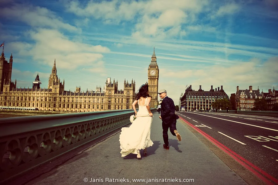 London and Paris two-city pre-wedding photography story