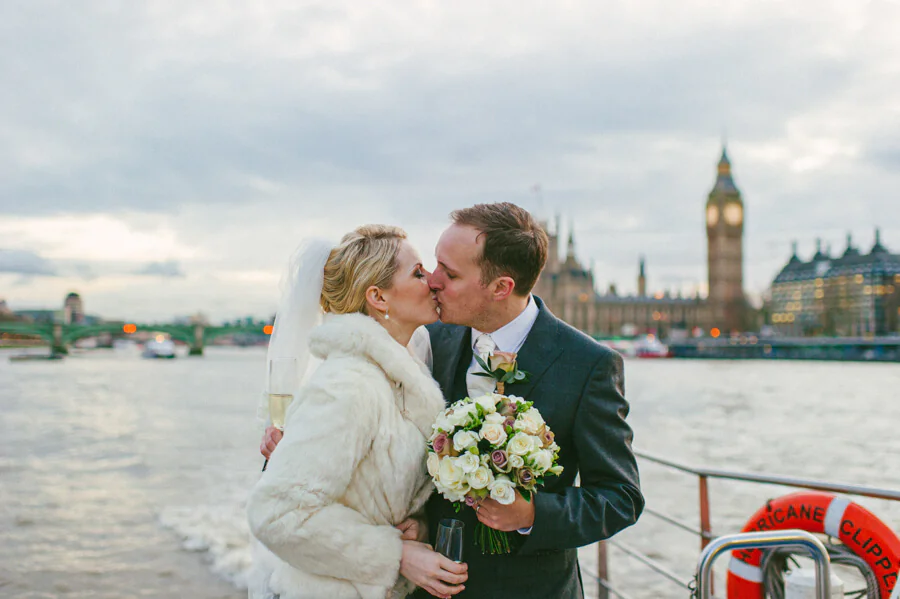 A Christmas wedding at Old Royal Naval College