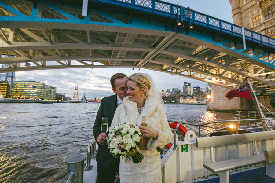 A Christmas wedding at Old Royal Naval College