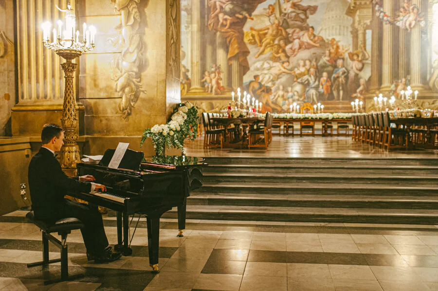 A Christmas wedding at Old Royal Naval College
