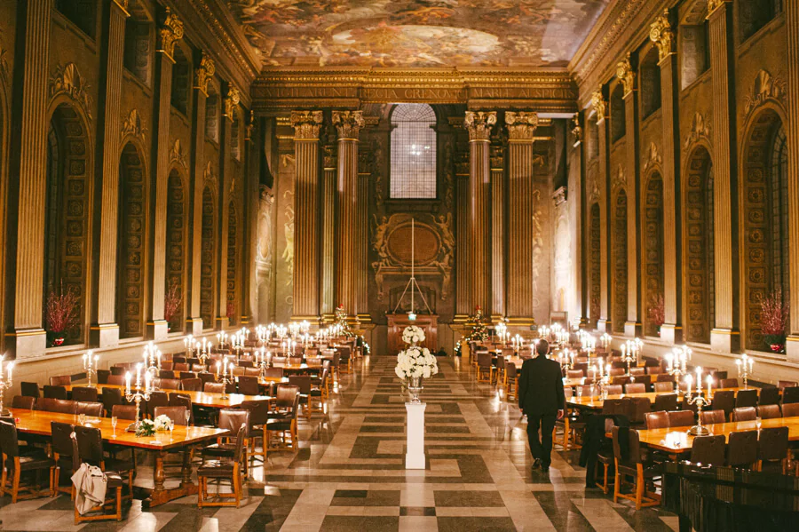 A Christmas wedding at Old Royal Naval College