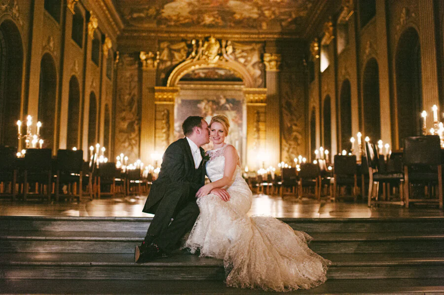 A Christmas wedding at Old Royal Naval College