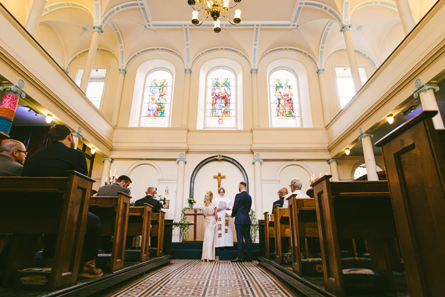 Thomas Guy Chapel interior before the wedding ceremony