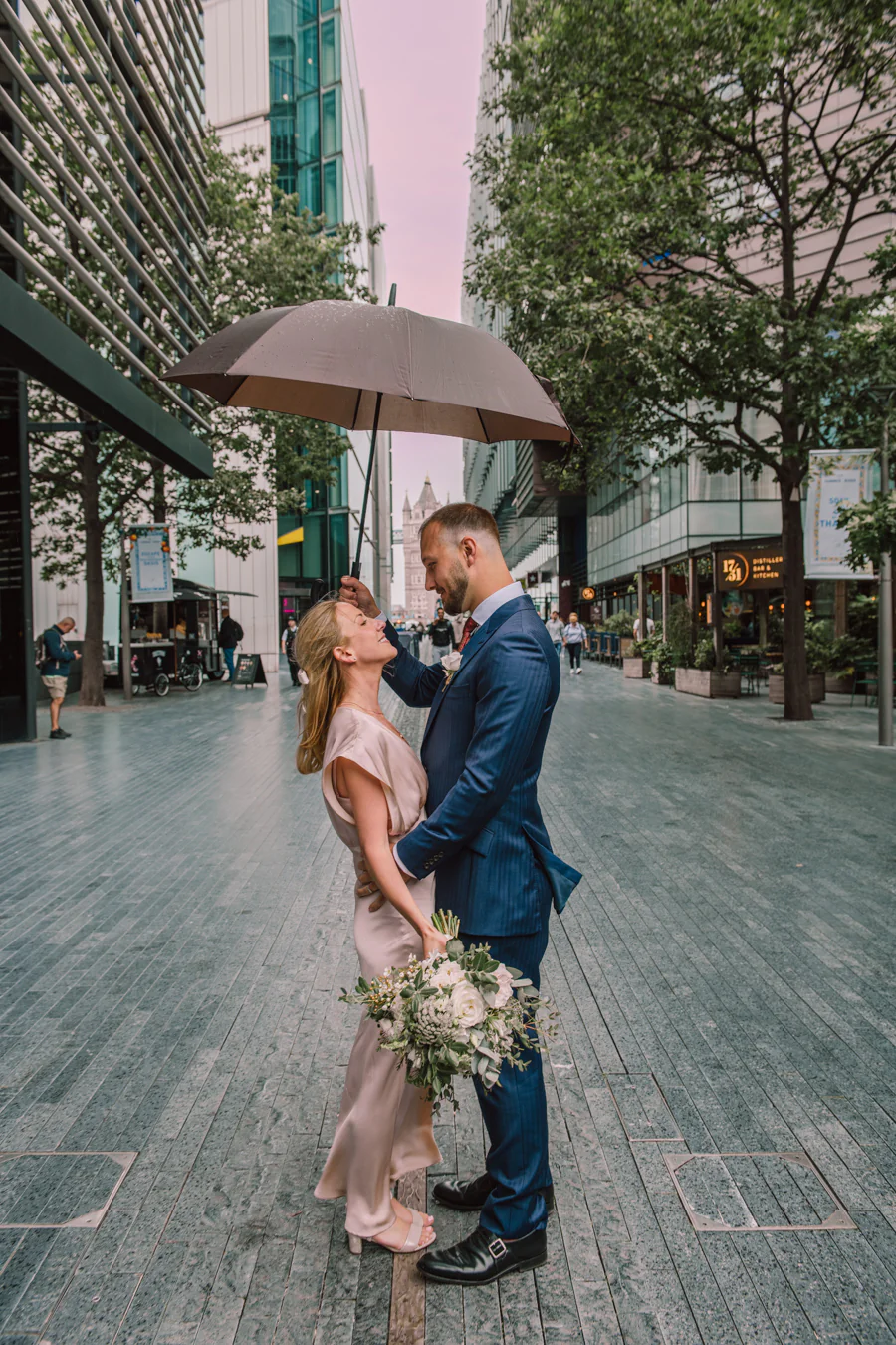 London portrait from Colleen and Jonathan’s Corinthia Hotel London wedding