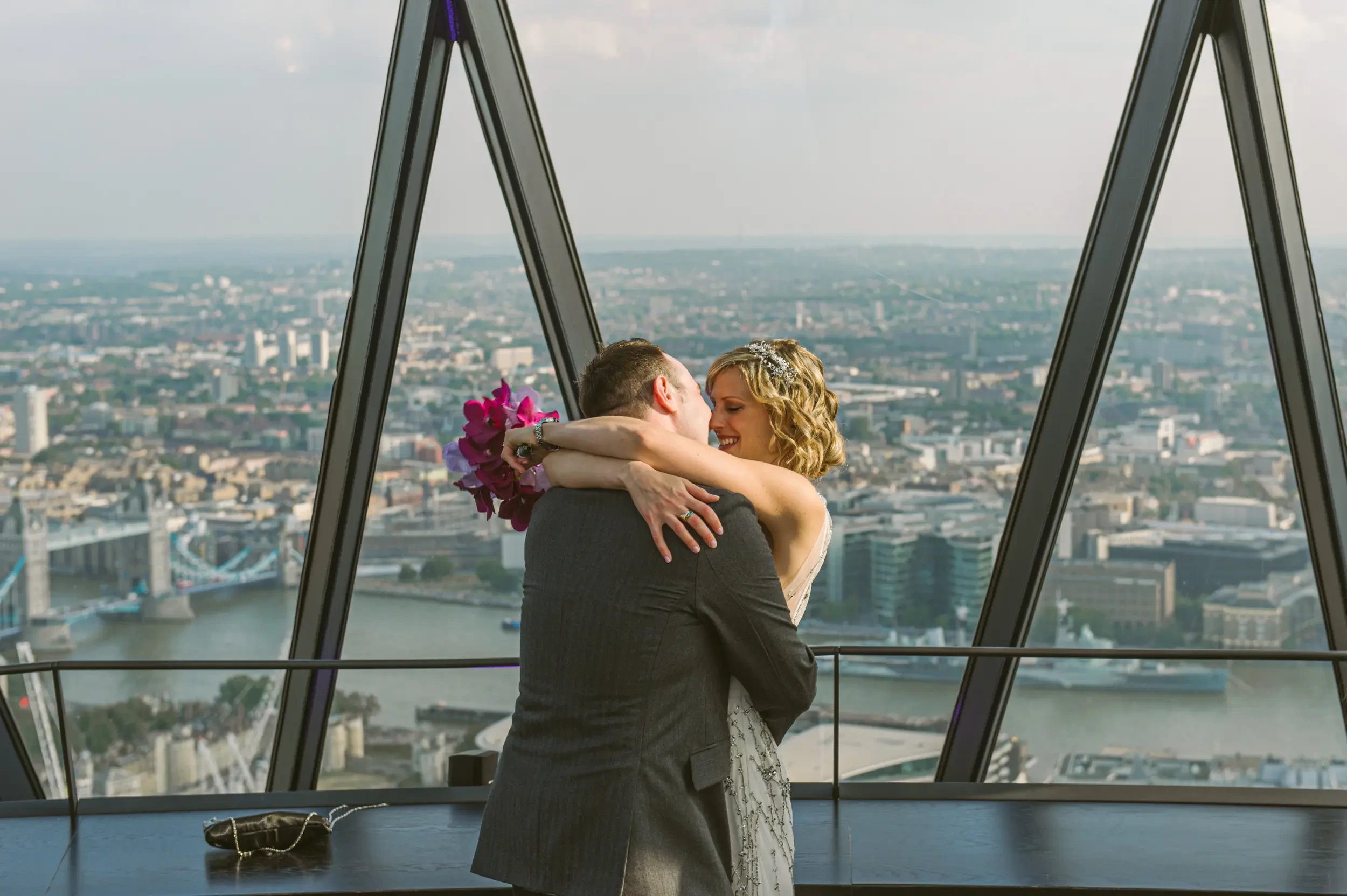 Stephanie and Greg’s wedding at The Gherkin