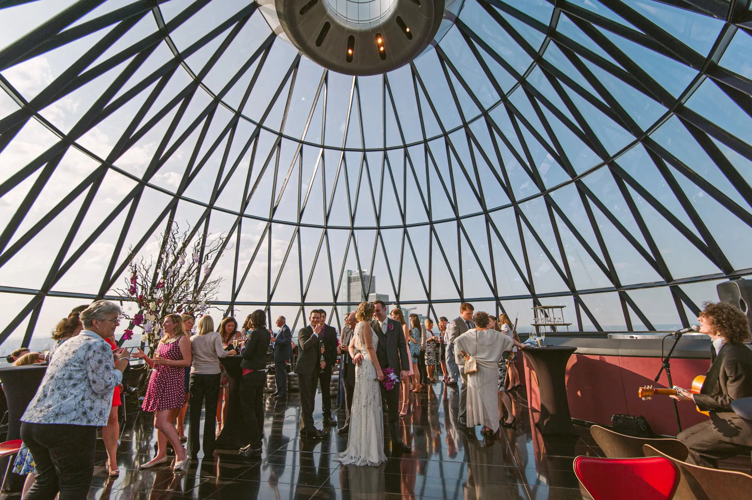 Stephanie and Greg’s wedding at The Gherkin