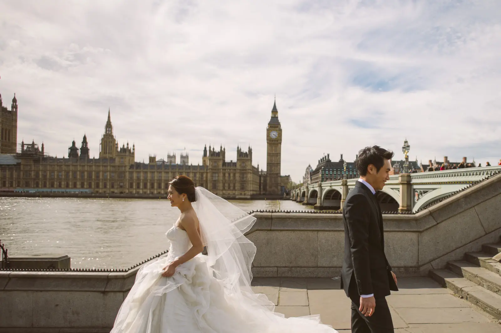 Oey and Day’s spring pre-wedding in London