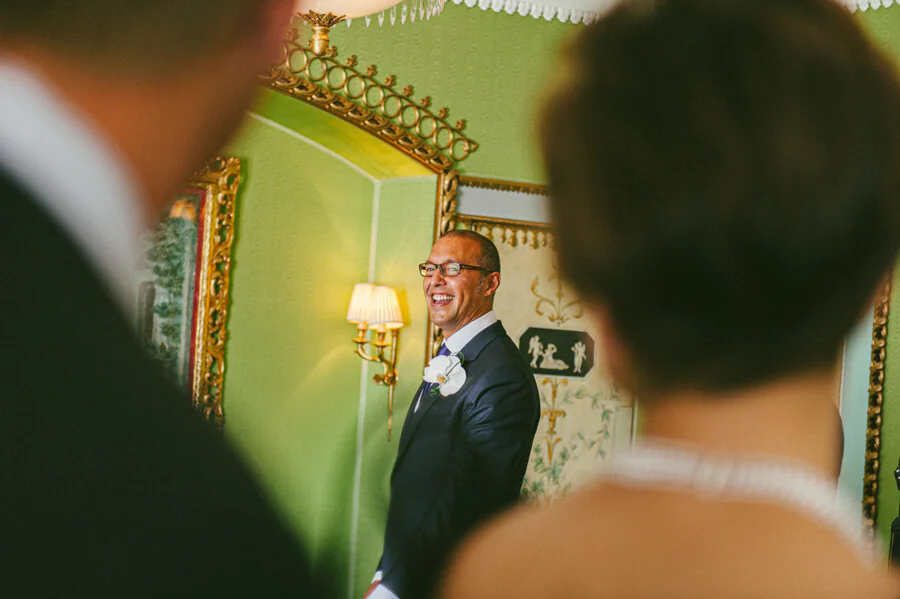 Paul waiting for the ceremony at The Dorchester