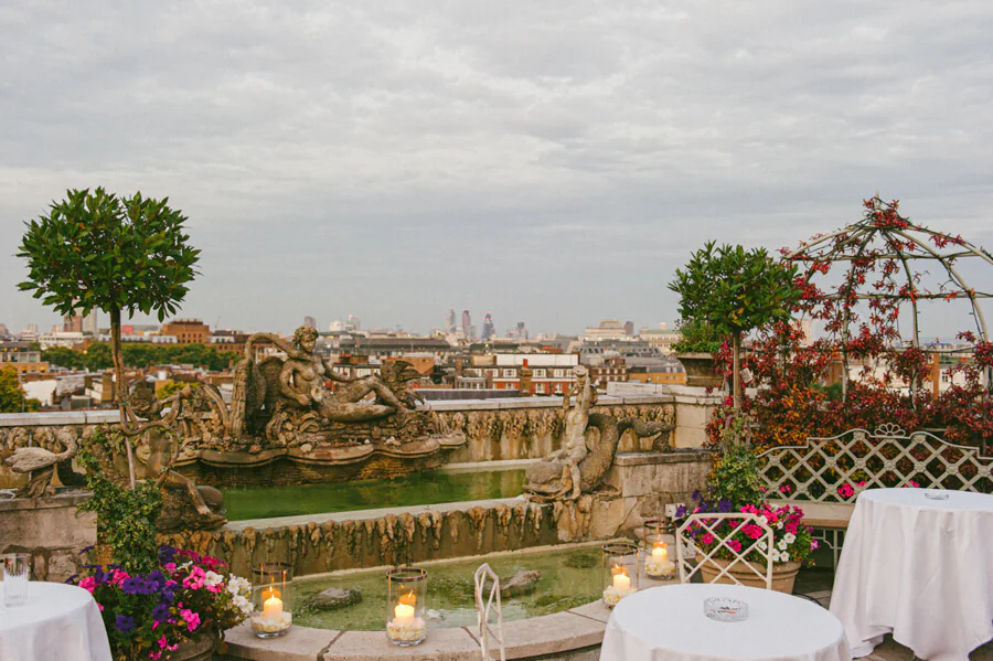 Rooftop terrace and London views at The Dorchester