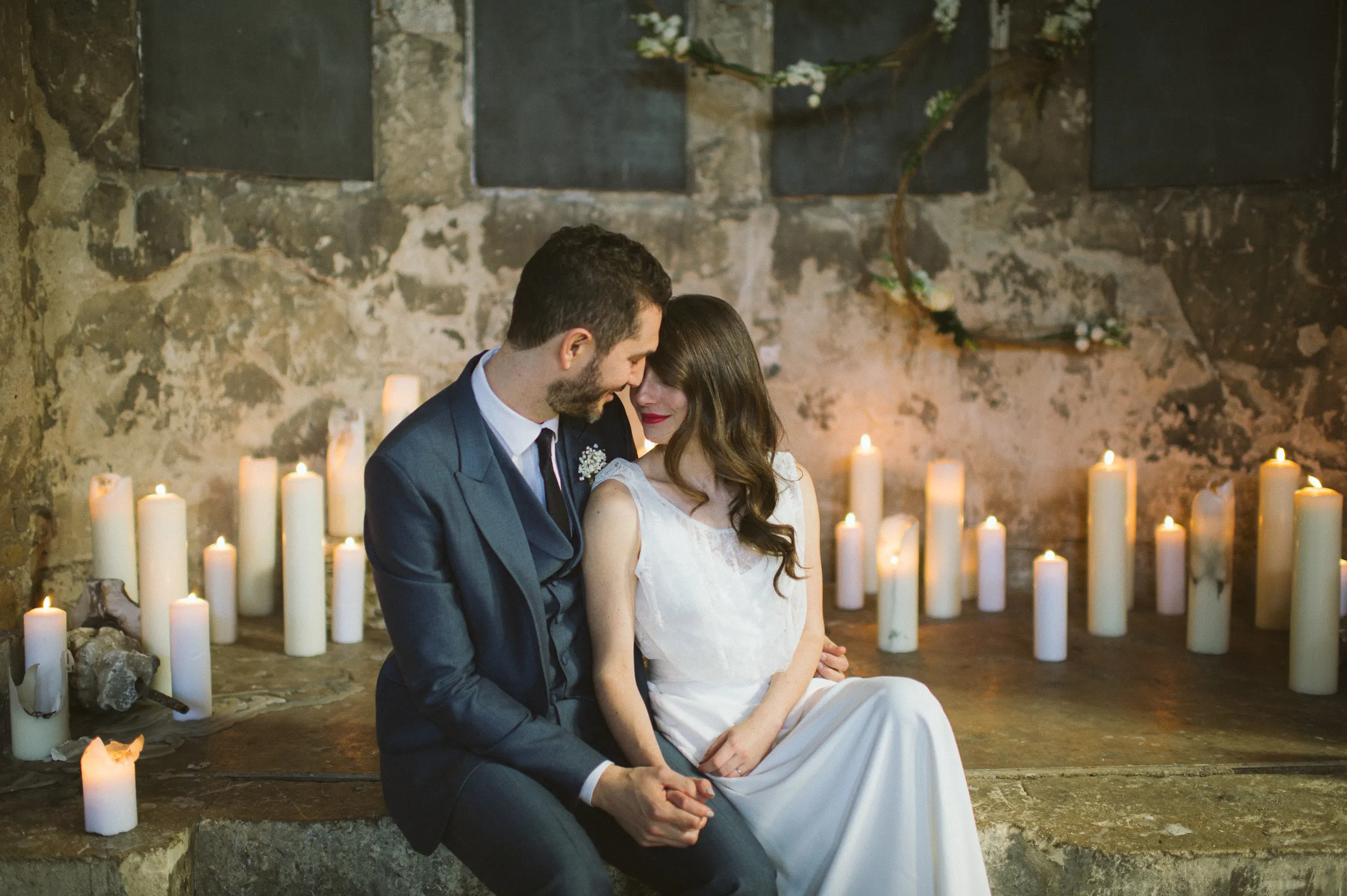 Couple portrait at Asylum Chapel during a London wedding