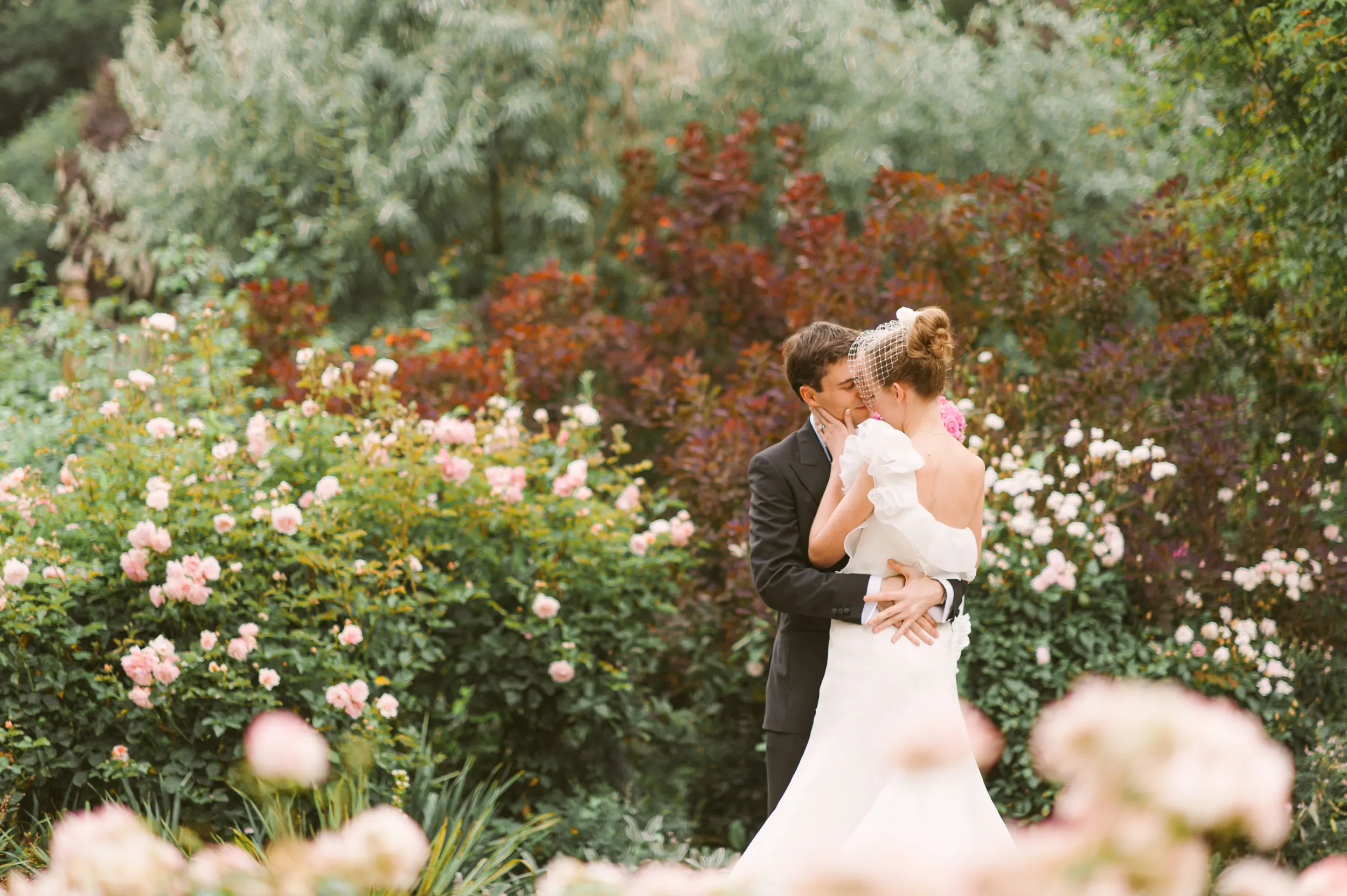 Mandarin Oriental London wedding photographer elegant couple portrait