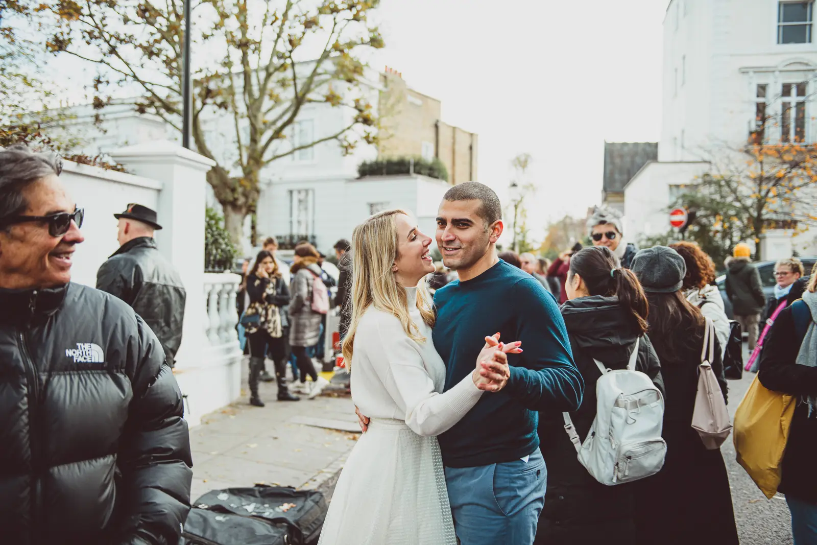 Erin and Khalid’s Notting Hill pre-wedding, photograph 1 by Janis Ratnieks
