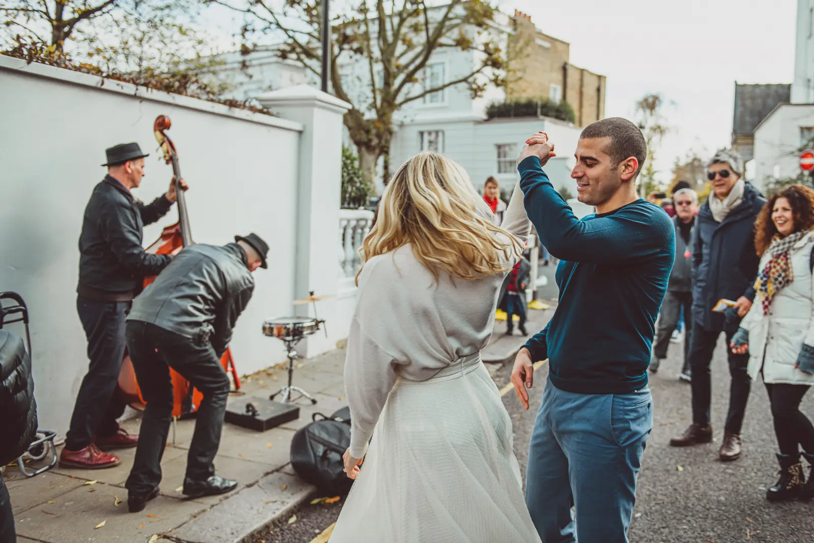 Erin and Khalid’s Notting Hill pre-wedding, photograph 7 by Janis Ratnieks
