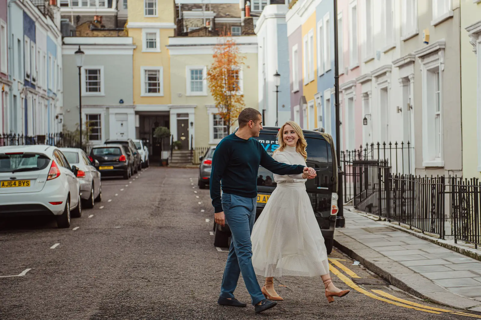 Erin and Khalid’s Notting Hill pre-wedding, photograph 4 by Janis Ratnieks