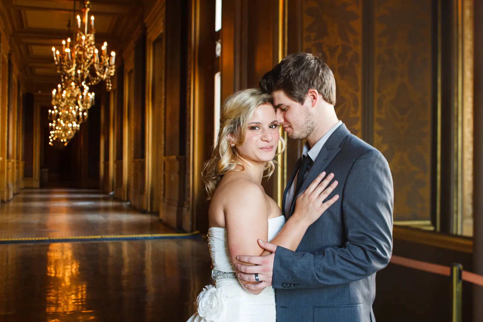 Natural portrait of Tabitha and Nathan during their Paris Opera session