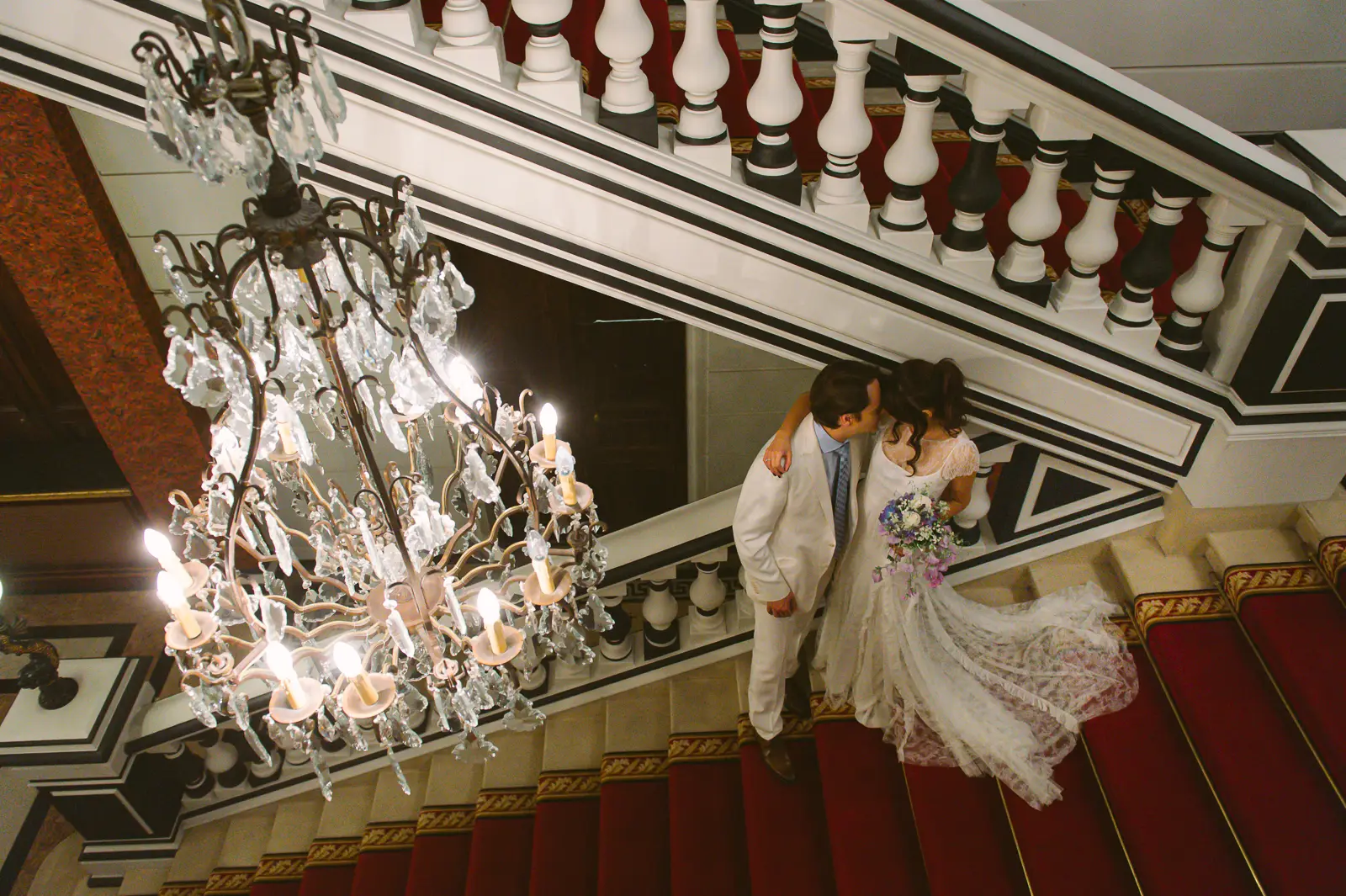 Four Seasons Hotel George V Paris wedding photography with elegant interiors and city views