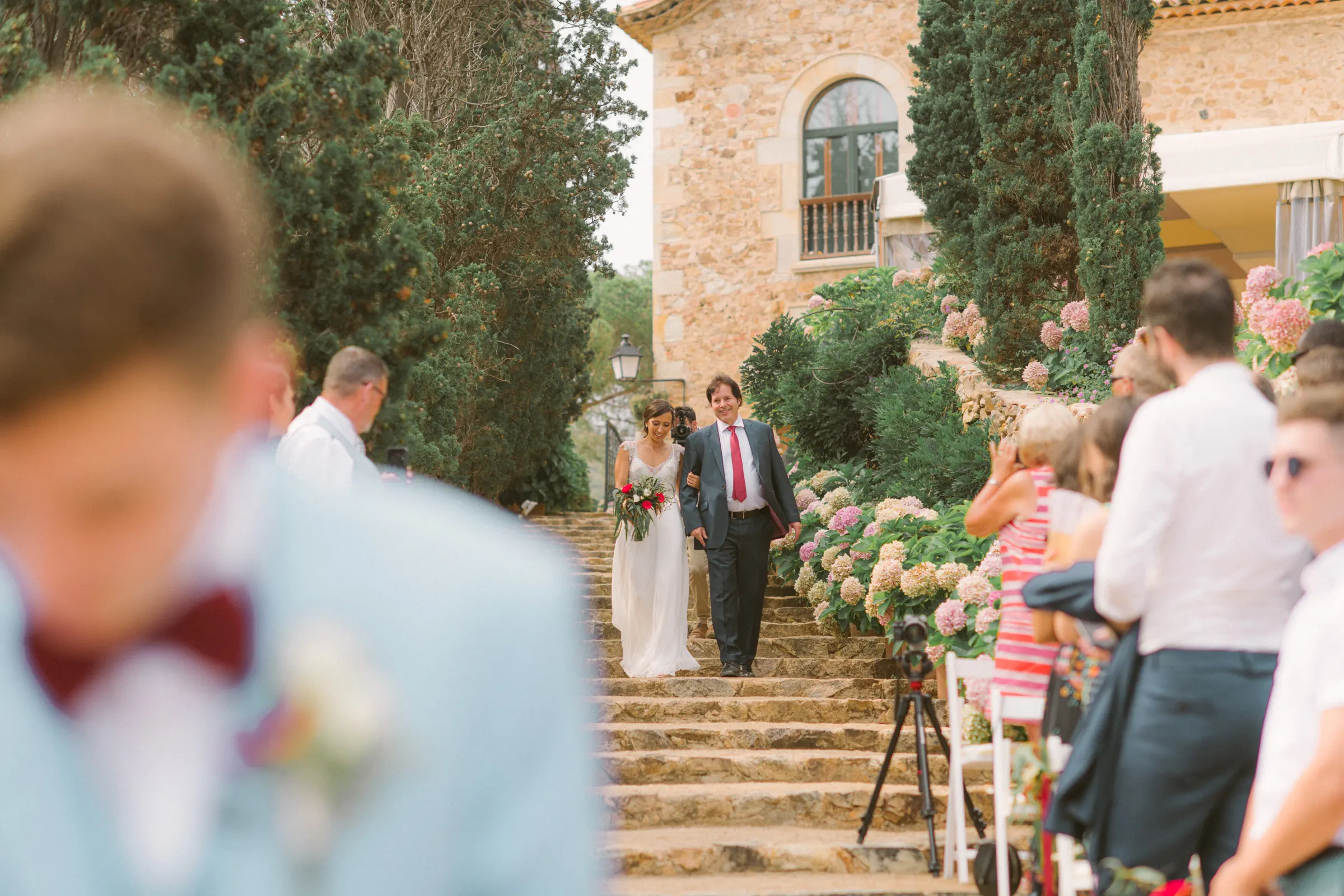 Sara and Kieran's Sant Pere del Bosc wedding in Spain