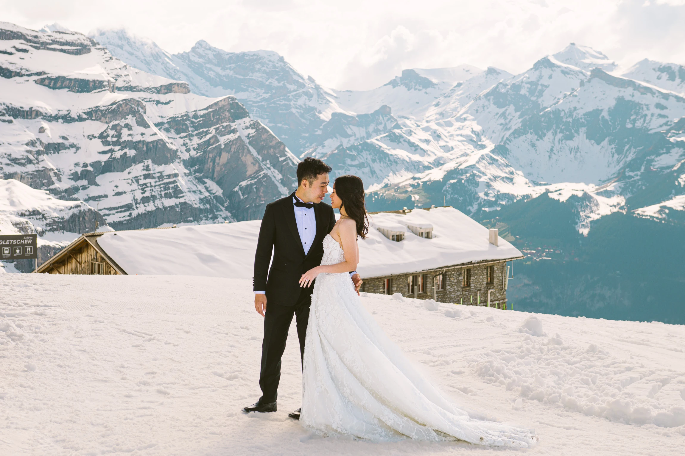 Image 7: Evening pre-wedding in the Swiss Alps near Grindelwald