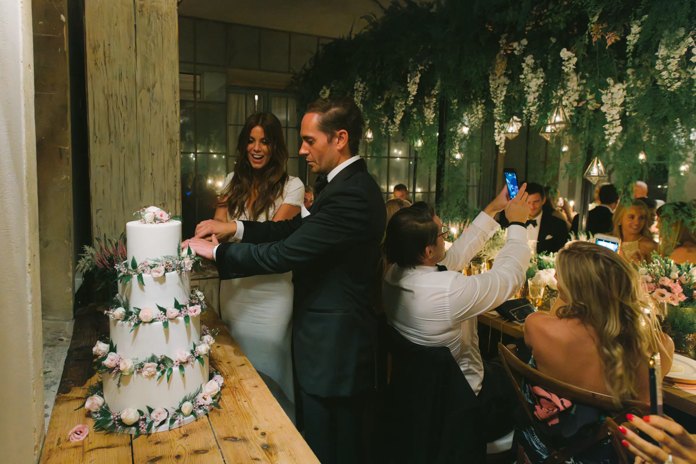 Real wedding at Babington House in Somerset, photograph 25 by Janis Ratnieks