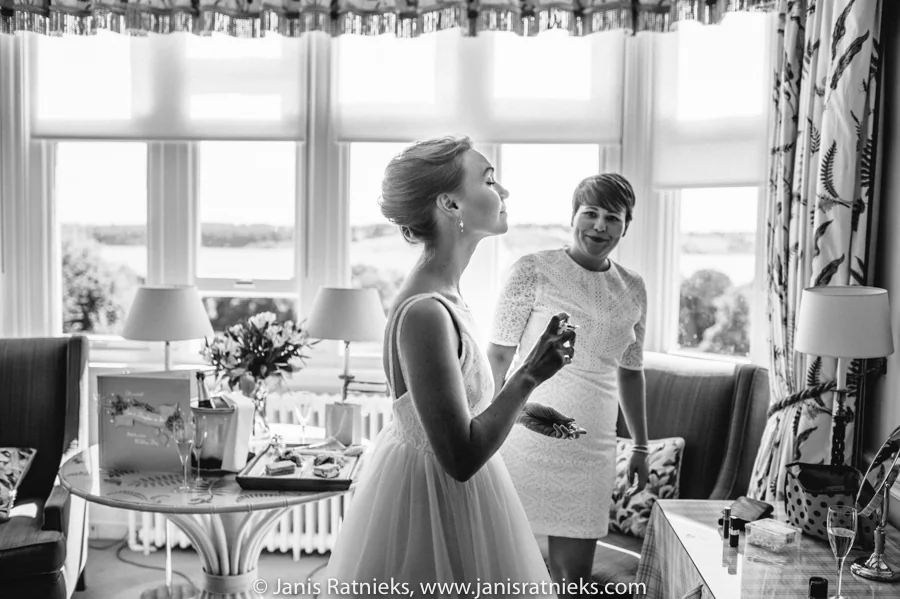 Korrina and Richard’s Hambleton Hall wedding, photograph 12 by Janis Ratnieks