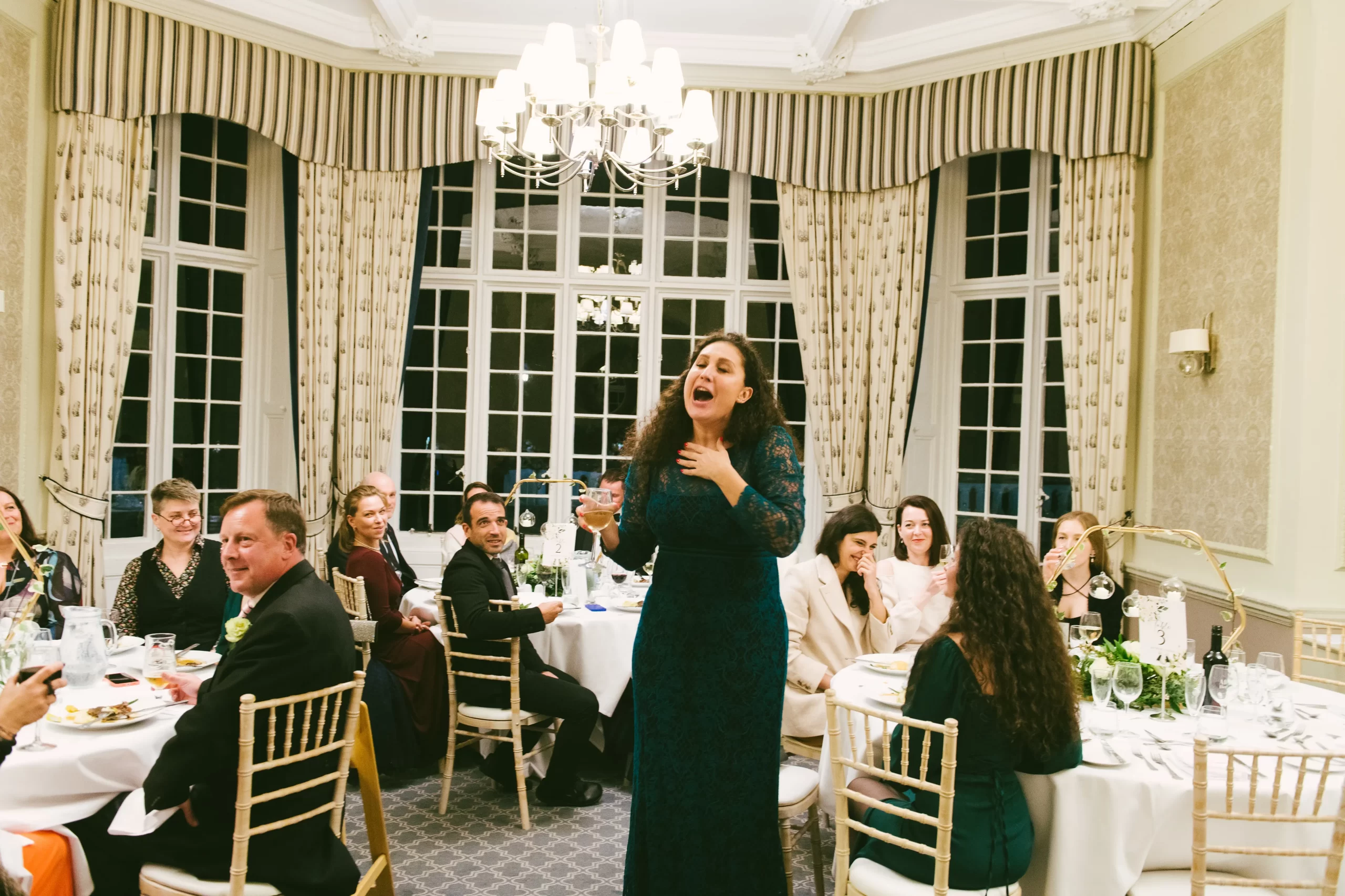 Elena and Andrew’s winter wedding at Horsley Towers, photograph 65 by Janis Ratnieks