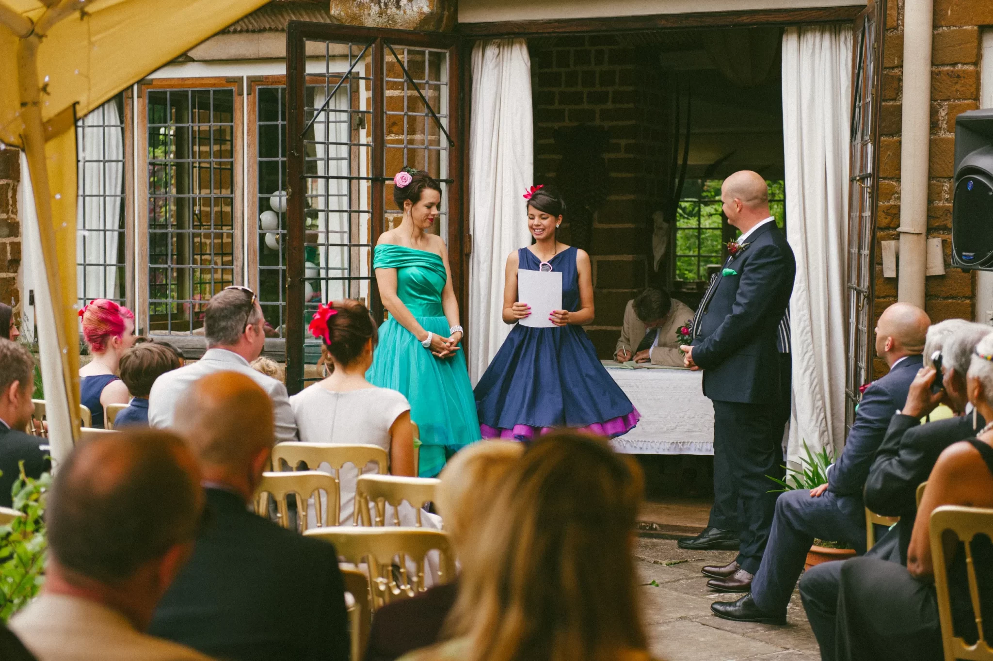 Tess and Jodi’s Voewood House wedding, photograph 59 by Janis Ratnieks
