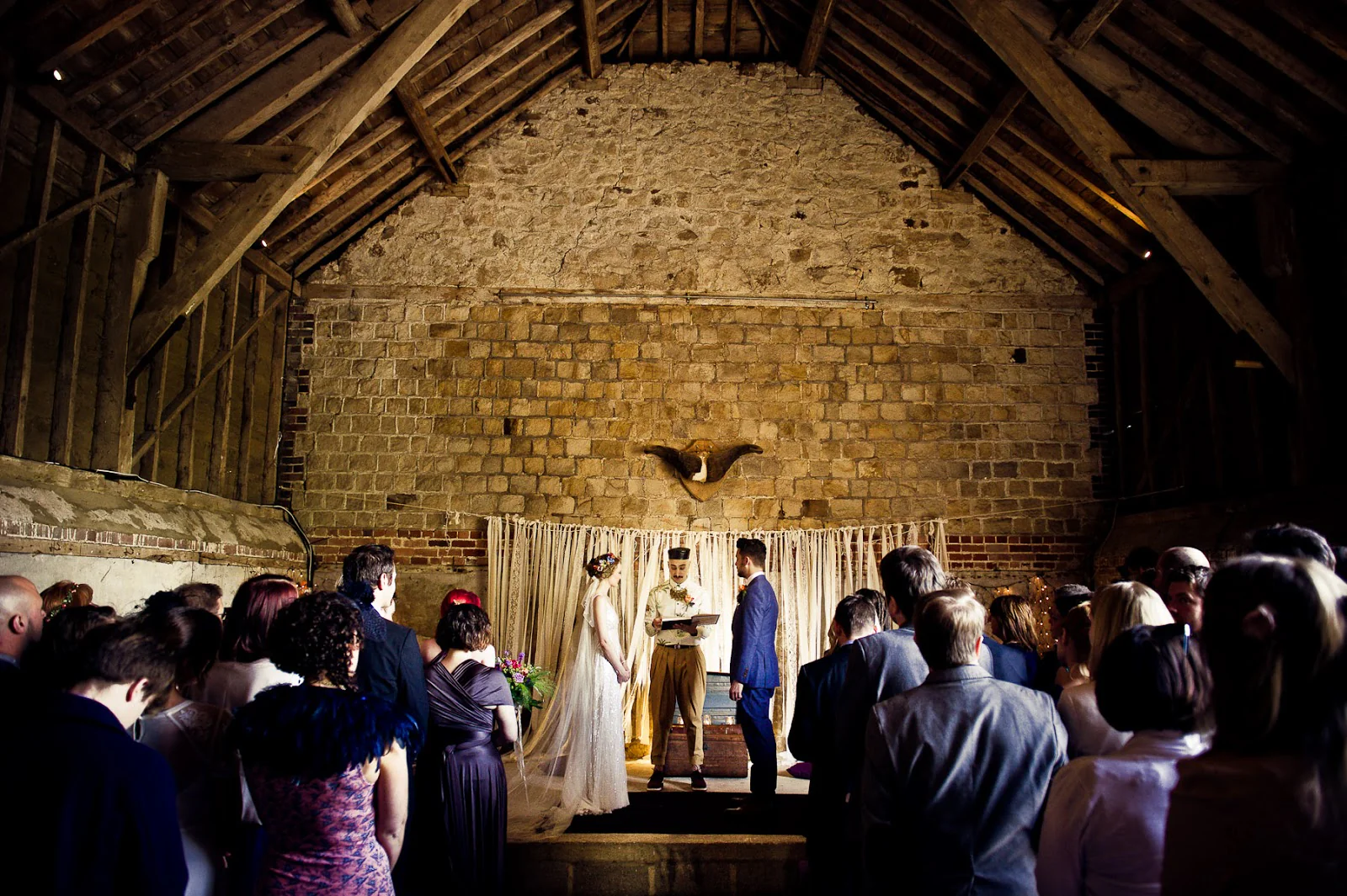 Real barn wedding in Wiltshire, photograph 25 by Janis Ratnieks