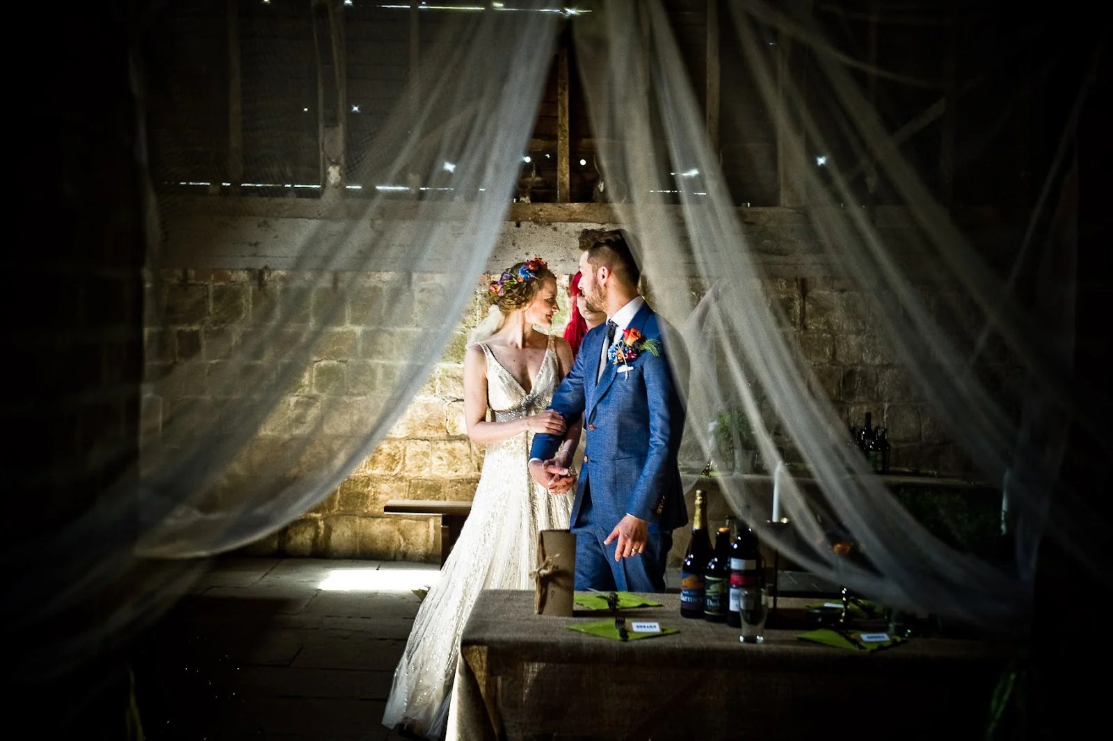 Real barn wedding in Wiltshire, photograph 37 by Janis Ratnieks