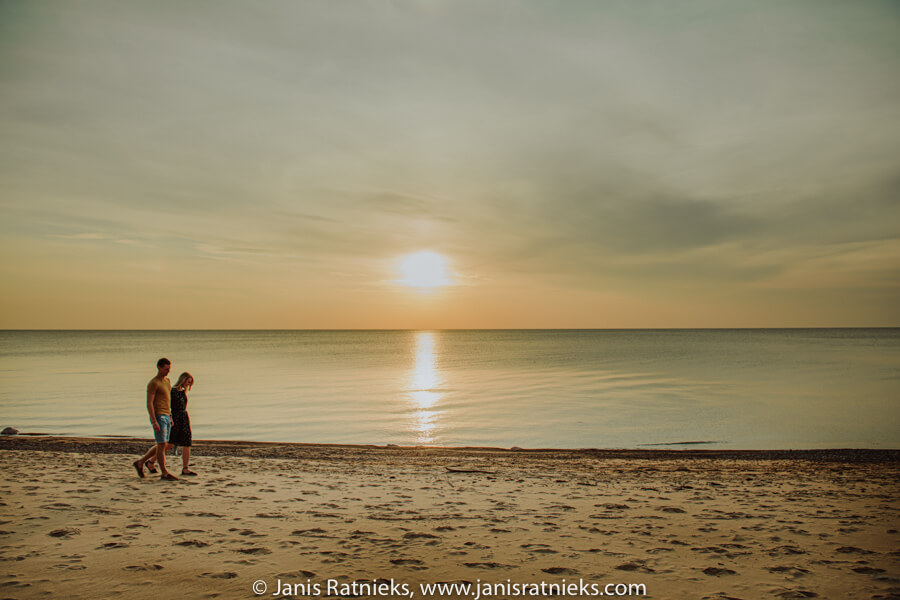 healthy walk by the beach