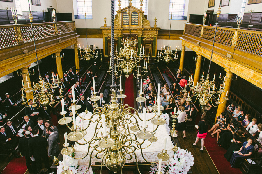 Bevis Marks Synagogue wedding