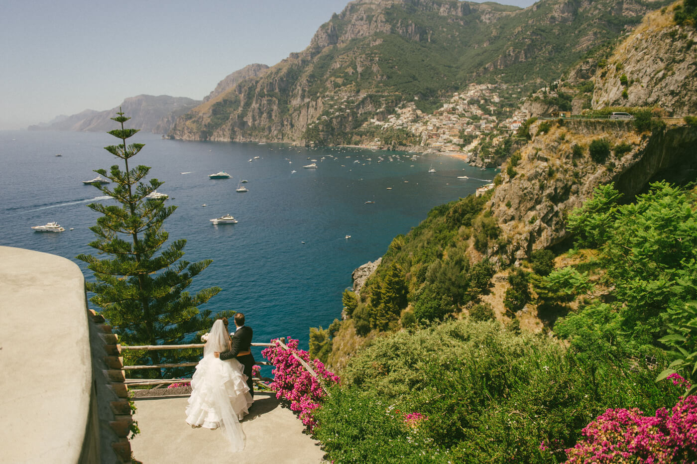 Amalfi Coast wedding photographer — Positano balconies and Ravello terraces