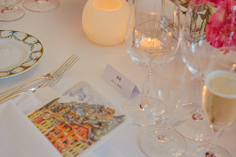 wedding reception in Hotel Splendido