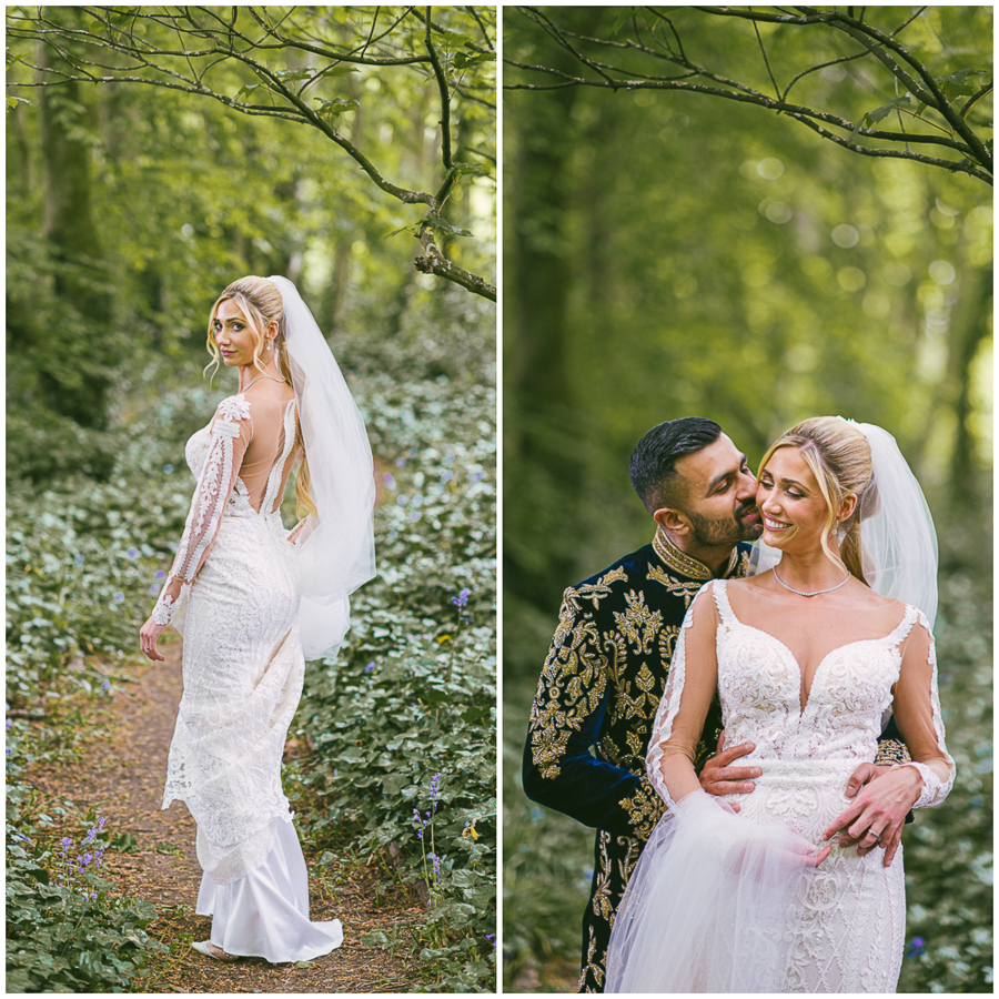 Leeds wedding photographer- bride and groom posing