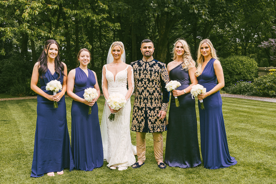 bridal party in Woodlands Hotel Leeds