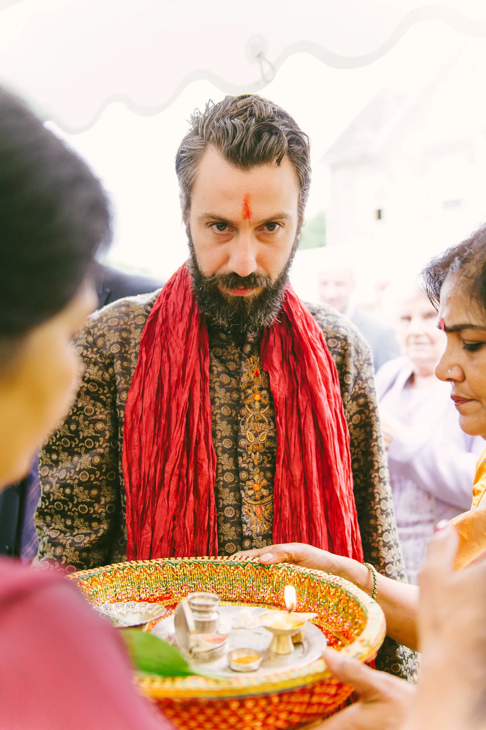Hindu wedding feast, Midlands wedding photographer