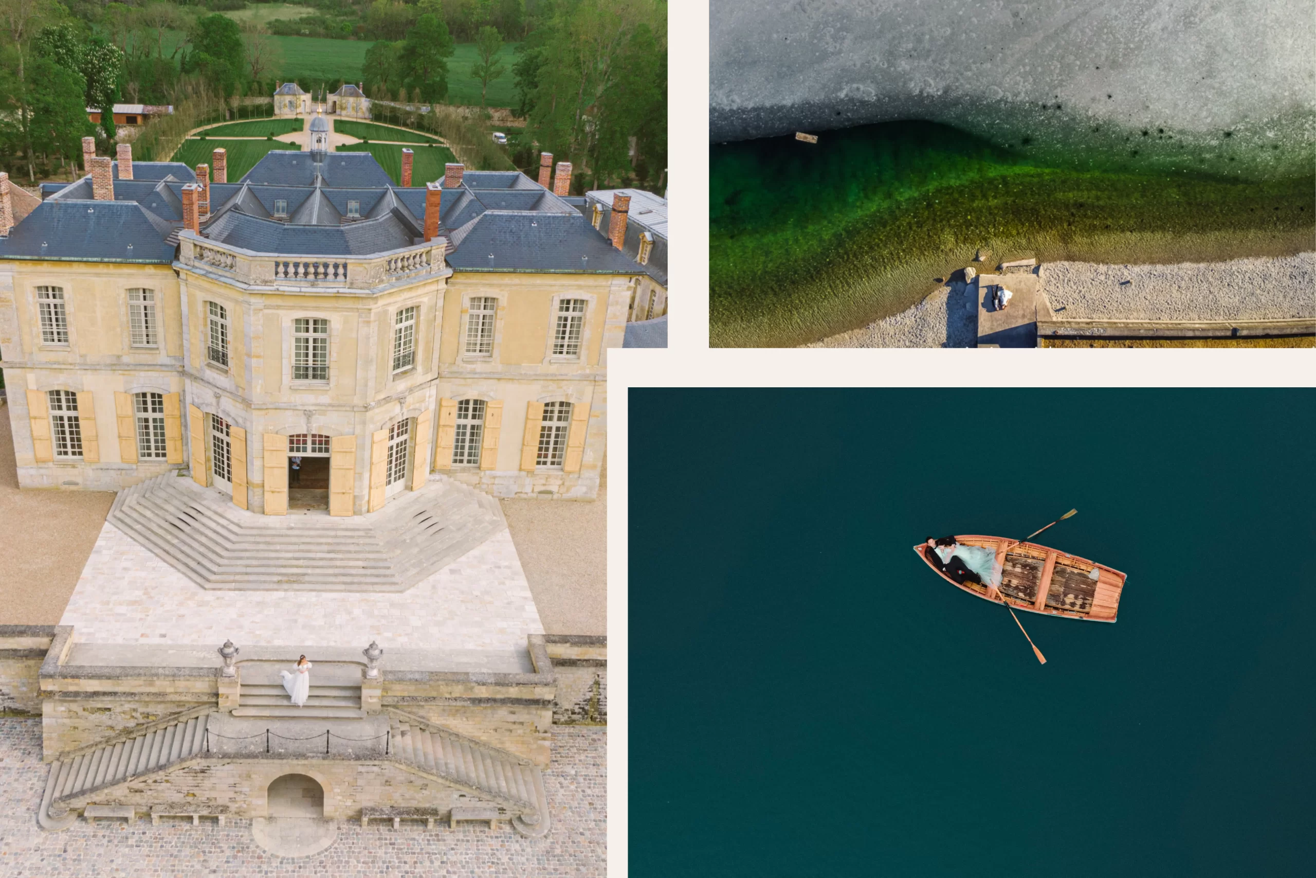 Wedding photography style- drone photos