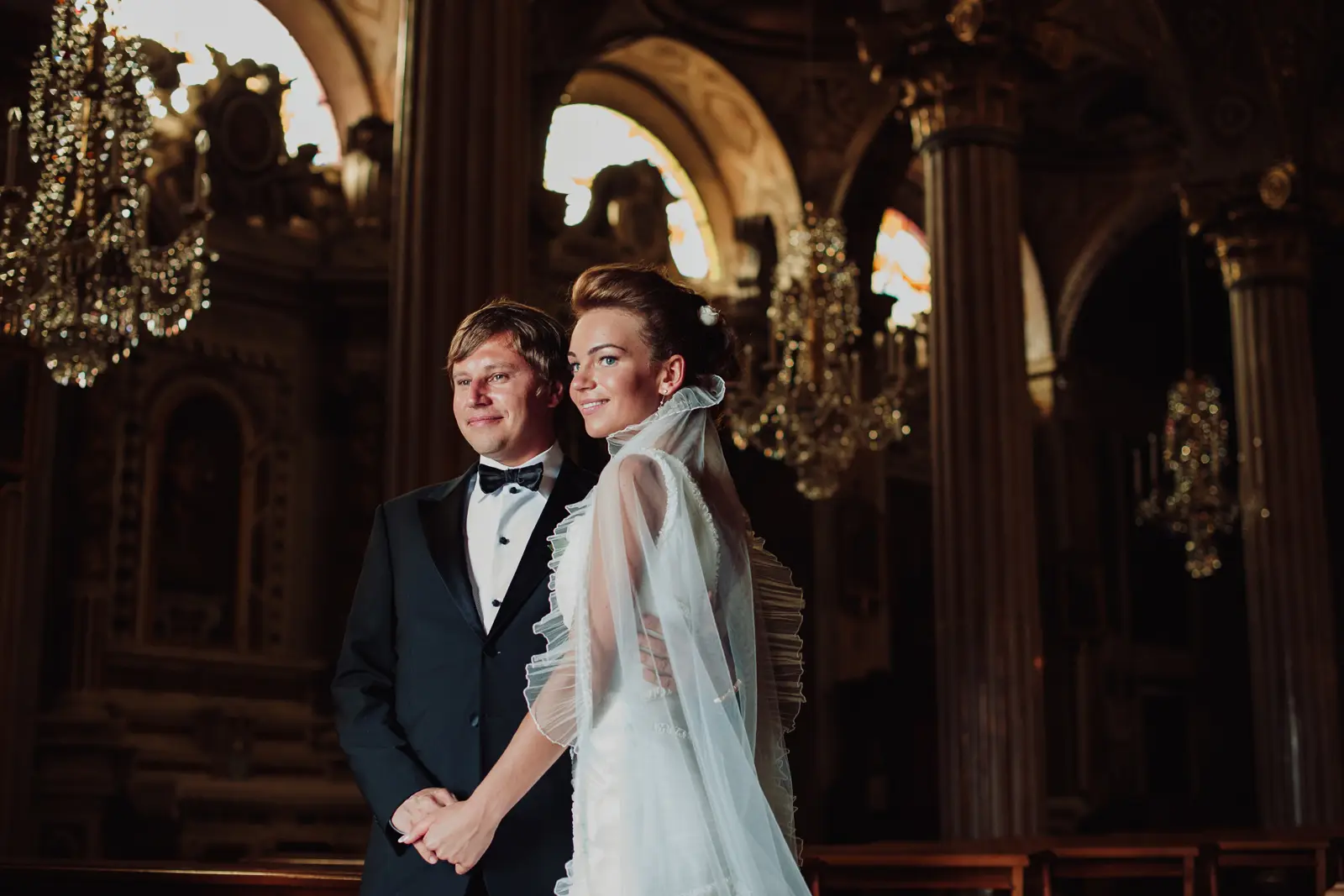 Interior portrait inside San Martino Church Portofino"
