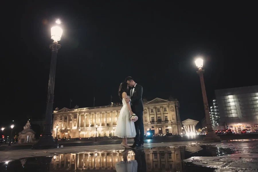 Paris night pre-wedding photoshoot