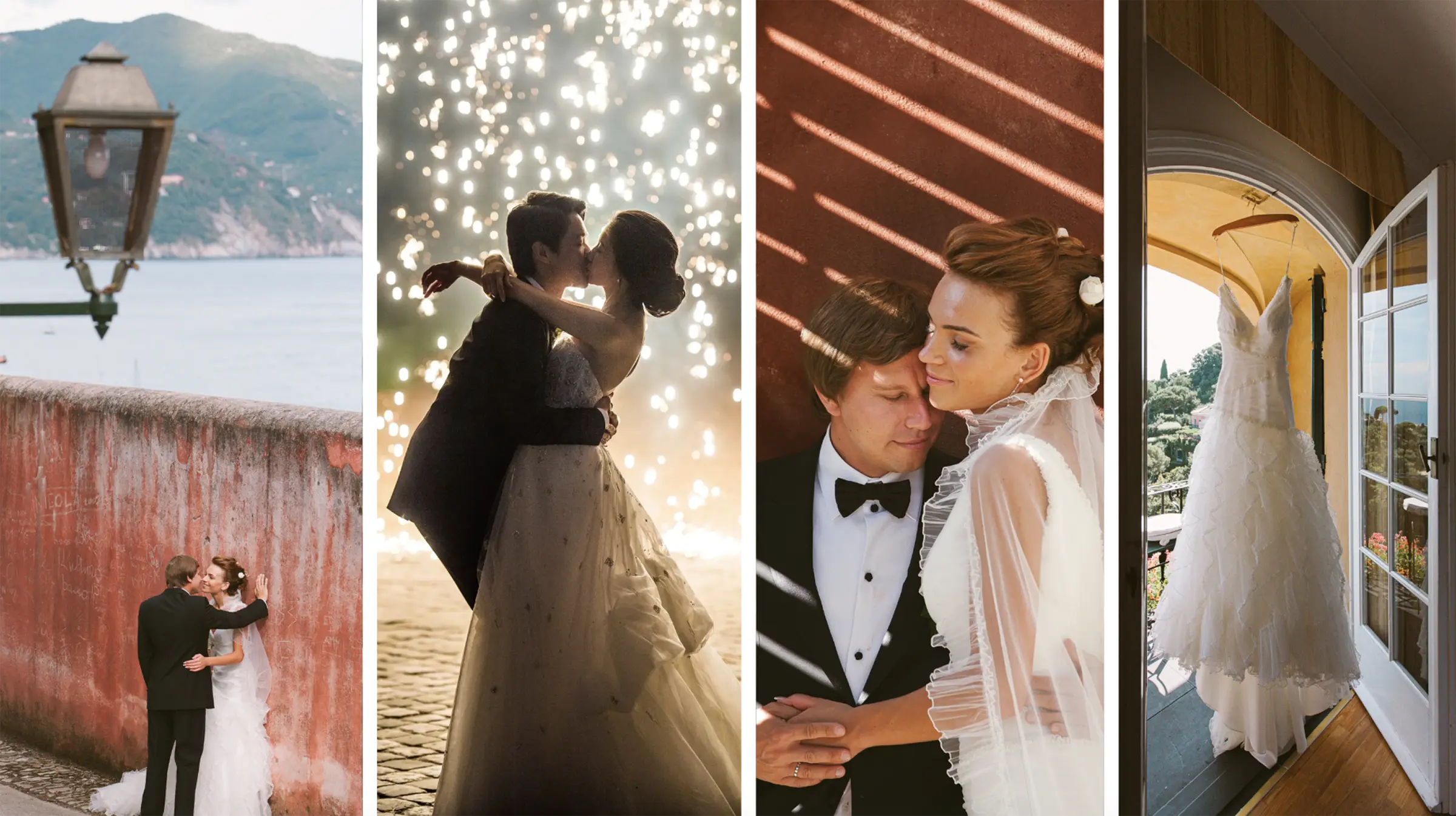 Lavender fields at sunset in Provence with low hills in the distance
