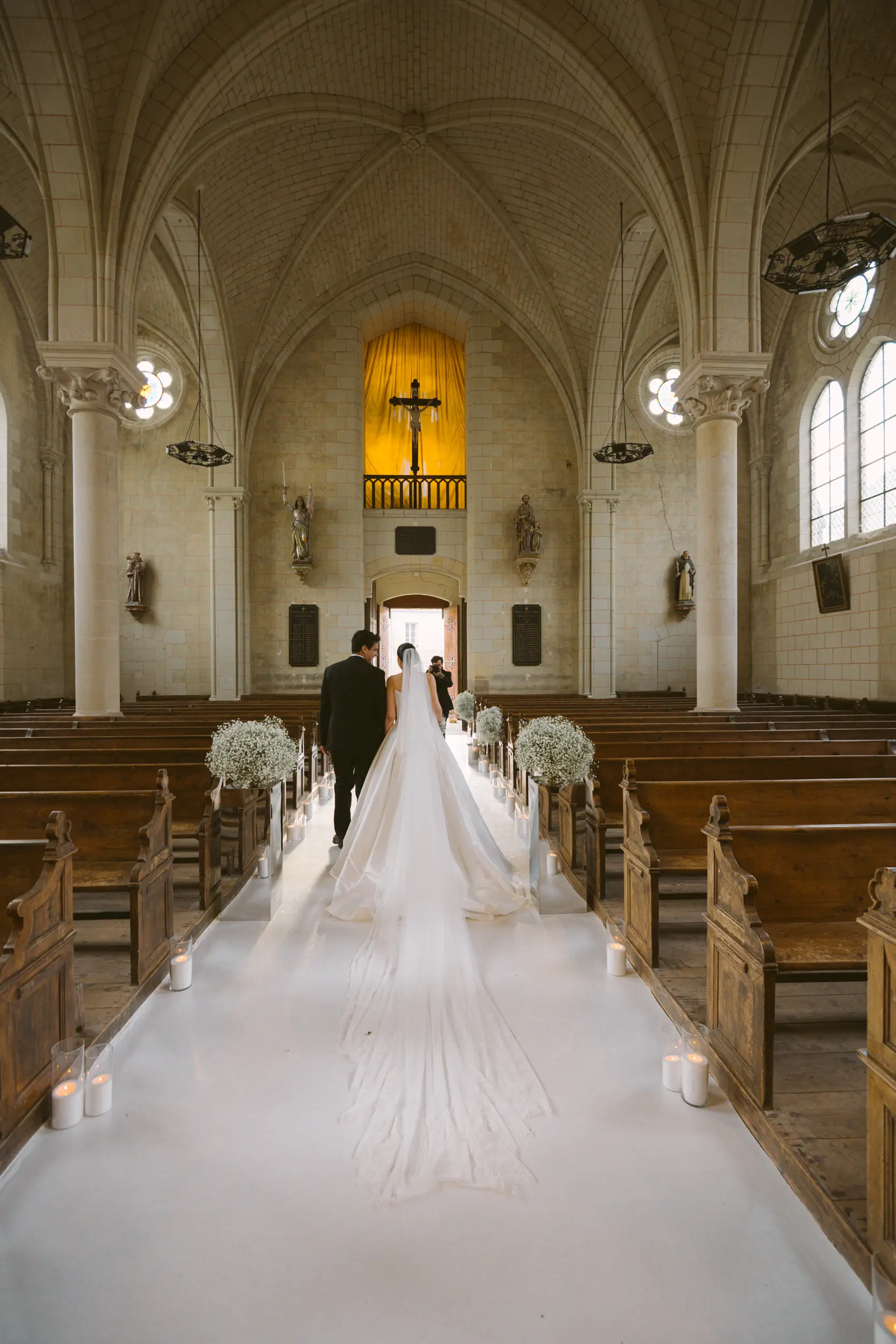 Kāzu ceremonijas mirklis Château Challain — Jānis Ratnieks