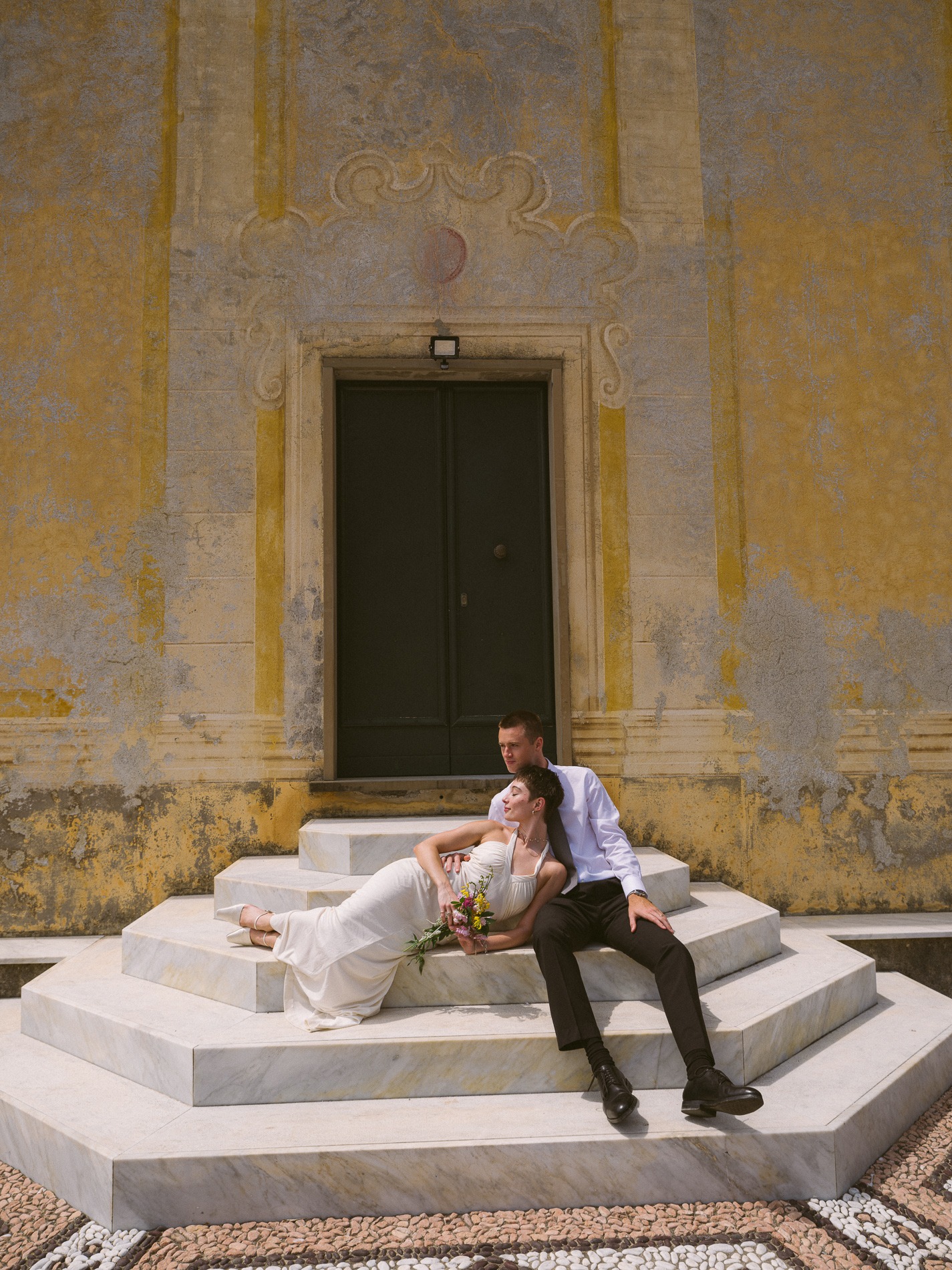 Portofino wedding couple photographed in Liguria, Italy